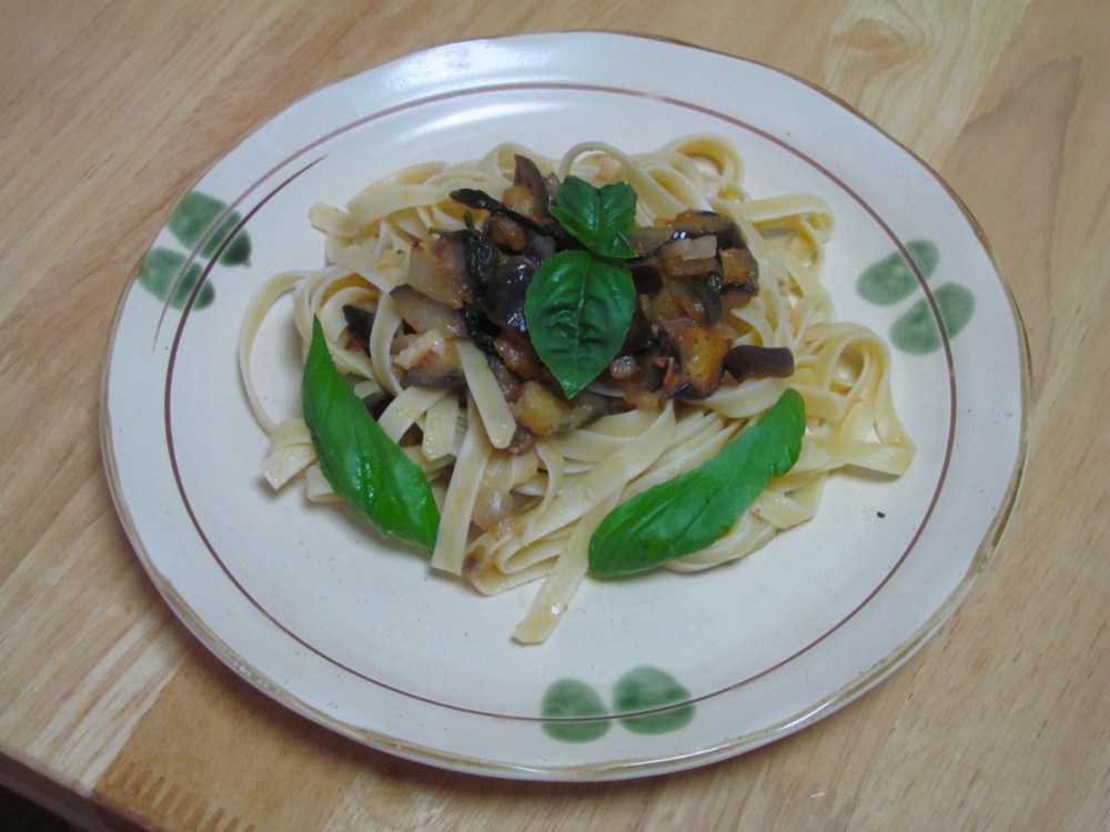 Summer Pasta with Eggplant Sauce IMIM