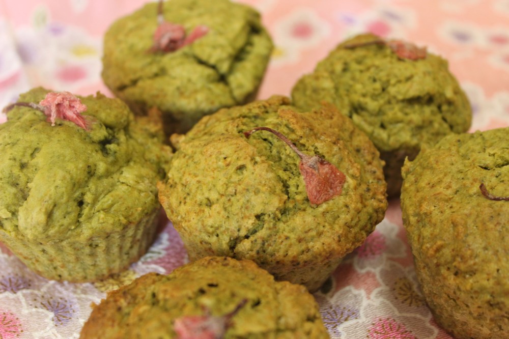 Sakura Matcha Muffins @I'll Make It Myself