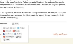Share this post on all your social media. Most websites have a variation of this option.