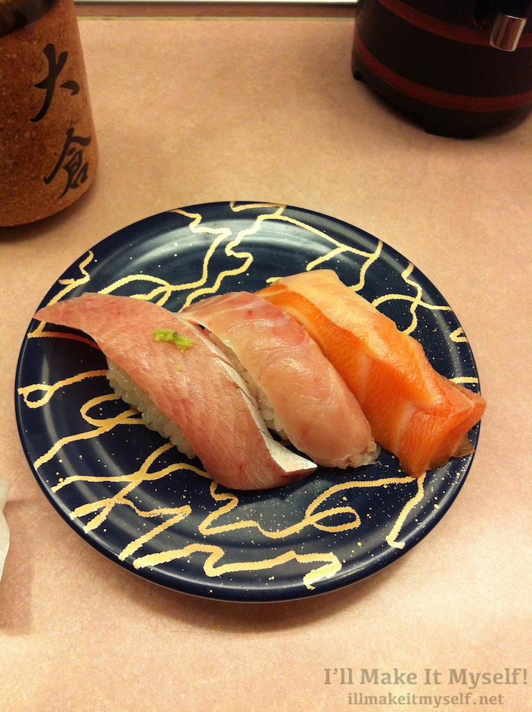 From Ohkura (大倉) kaitenzushi in Omicho Market, Kanazawa