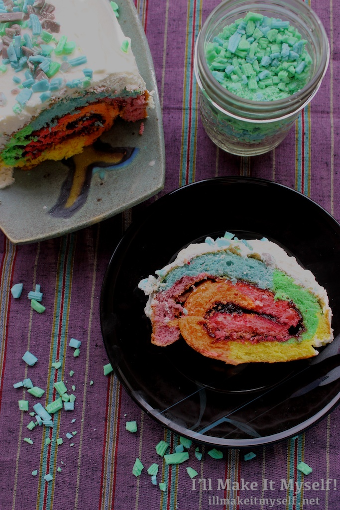Rainbow Roll Cake | I'll Make It Myself! 1