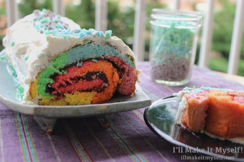 Rainbow Roll Cake | I'll Make It Myself!