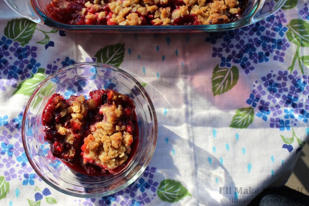 Rhubarb Berry Crisp | I'll Make It Myself! 4