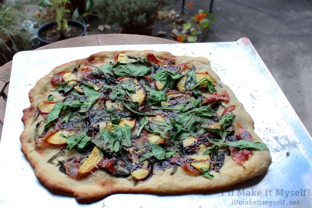 Peach Prosciutto Arugula Pizza | I'll Make It Myself! 2