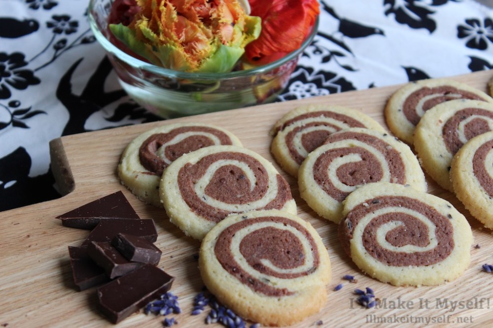 Lavender-Chocolate Pinwheel Cookies | I'll Make It Myself! 4